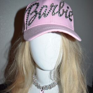 Pink Rhinestone Cap